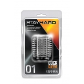 Прозрачная насадка с шипами STAY HARD COCK SLEEVE 01 CLEAR - Blush Novelties - в Тамбове купить с доставкой