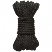 Черная верёвка для связывания и фиксации Bind Tie - 9,14 м. - Doc Johnson - купить с доставкой в Тамбове