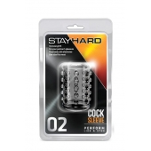 Прозрачная насадка на пенис с шишечками STAY HARD COCK SLEEVE 02 CLEAR - Blush Novelties - в Тамбове купить с доставкой