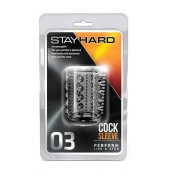Прозрачная насадка с шипами и шишечками STAY HARD COCK SLEEVE 03 CLEAR - Blush Novelties - в Тамбове купить с доставкой
