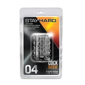 Прозрачная насадка с бороздками STAY HARD COCK SLEEVE 04 CLEAR - Blush Novelties - в Тамбове купить с доставкой