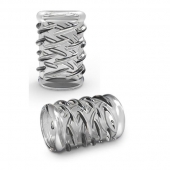 Прозрачная насадка с объёмными чёрточками STAY HARD COCK SLEEVE 06 CLEAR - Blush Novelties - в Тамбове купить с доставкой