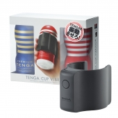 Набор Tenga Cup Vibrator 1st Set: вибратор Cup Vibrator, мастурбатор Original Vacuum Cup, мастурбатор Premium Original Vacuum Cup - Tenga - в Тамбове купить с доставкой