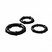 Набор из 3 черных эрекционных колец Babooom Ring Set - Adrien Lastic - в Тамбове купить с доставкой