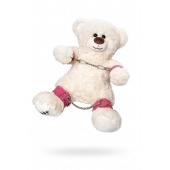 Бондажный набор: белый мишка с розовыми оковами и наручниками - Pecado - купить с доставкой в Тамбове