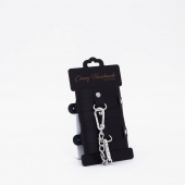 Черные кожаные наручники с хромированной фурнитурой - Crazy Handmade - купить с доставкой в Тамбове Черные кожаные наручники с хромированной фурнитурой - Crazy Handmade - купить с доставкой в Тамбове