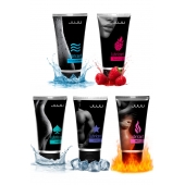 Набор из 5 лубрикантов JUJU (увлажняющий, Hot+, Long, Anal, малина) - JuJu - купить с доставкой в Тамбове