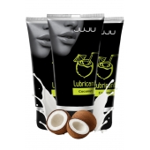 Набор из 3 съедобных лубрикантов JUJU со вкусом кокоса - JuJu - купить с доставкой в Тамбове