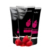 Набор из 3 съедобных лубрикантов JUJU со вкусом малины - JuJu - купить с доставкой в Тамбове