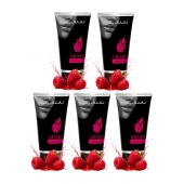 Набор из 5 съедобных лубрикантов JUJU со вкусом малины - JuJu - купить с доставкой в Тамбове