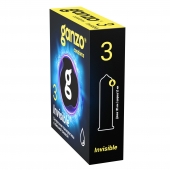 Супертонкие презервативы Ganzo Invisible - 3 шт. - Ganzo - купить с доставкой в Тамбове