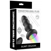 Черная анальная вибропробка с фрикционным механизмом и LED-подсветкой - 12,5 см. - Secwell в Тамбове Черная анальная вибропробка с фрикционным механизмом и LED-подсветкой - 12,5 см. - Secwell