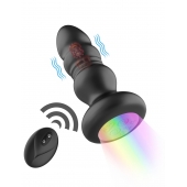 Черная анальная вибропробка с фрикционным механизмом и LED-подсветкой - 12,5 см. - Secwell в Тамбове Черная анальная вибропробка с фрикционным механизмом и LED-подсветкой - 12,5 см. - Secwell