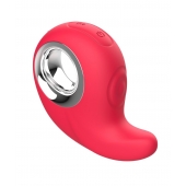 Красный клиторальный массажер с функцией постукивания - Secwell в Тамбове Красный клиторальный массажер с функцией постукивания - Secwell