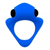 Синее эрекционное кольцо Wooomy Tribeс с вибрацией - Adrien Lastic - в Тамбове купить с доставкой