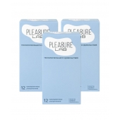 Набор из 3 упаковок ультратонких презервативов Pleasure Lab (по 12 шт.) - Pleasure Lab - купить с доставкой в Тамбове