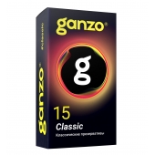 Классические презервативы с обильной смазкой Ganzo Classic - 15 шт. - Ganzo - купить с доставкой в Тамбове