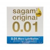 Увлажнённый презерватив Sagami Original 0.01 Extra Lub - 1 шт. - Sagami - купить с доставкой в Тамбове