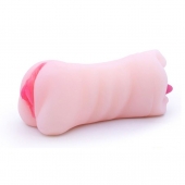 Телесный двусторонний мастурбатор - вагина и ротик - Boys of Toys - в Тамбове купить с доставкой