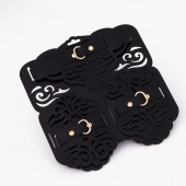 Фигурный набор для БДСМ-игр с узорами и золотистой фурнитурой - Crazy Handmade - купить с доставкой в Тамбове