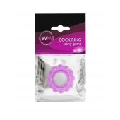 Лиловое эрекционное кольцо с 2 рядами стимулирующих шариков - Erowoman-Eroman - в Тамбове купить с доставкой