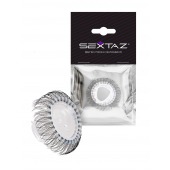 Эластичное эрекционное кольцо с длинными черными «ресничками» - Sextaz - в Тамбове купить с доставкой