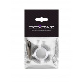 Эластичное кольцо с «ресничками» и 4 шариками - Sextaz - в Тамбове купить с доставкой