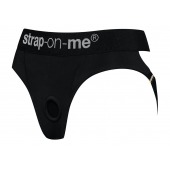 Черные трусики для насадок Heroine Lingerie Harness - size XL - Strap-on-me - купить с доставкой в Тамбове