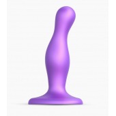 Фиолетовая насадка Strap-On-Me Dildo Plug Curvy size S - Strap-on-me - купить с доставкой в Тамбове