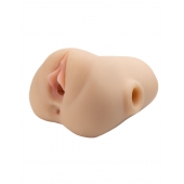 Телесный мастурбатор с вибрацией Double Pounder Vibrating Squeeze Stroker - Pipedream - в Тамбове купить с доставкой