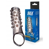 Дымчатая насадка на пенис с выпуклостями - 11 см. - Sex Expert - в Тамбове купить с доставкой