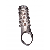 Дымчатая насадка на пенис с выпуклостями - 11 см. - Sex Expert - в Тамбове купить с доставкой