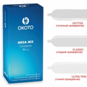 Презервативы OKOTO Mega Mix - 18 шт. - Sitabella - купить с доставкой в Тамбове