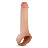 Телесная насадка-удлинитель Thrive 8.75 Inch Realistic Penis Extender Sleeve - 22,2 см. - Blush Novelties - в Тамбове купить с доставкой