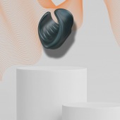 Серый сквозной мастурбатор с вибрацией Manwan Starter - Manwan - в Тамбове купить с доставкой