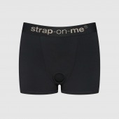 Черные трусики-боксеры для фиксации насадок Strap-on-me Harness Lingerie Allure - size XS - Strap-on-me - купить с доставкой в Тамбове