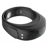 Черное эрекционное виброкольцо на ремешках - Boys of Toys - в Тамбове купить с доставкой