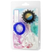 Набор из 3 эрекционных колец разного цвета и рельефа - Boys of Toys - в Тамбове купить с доставкой