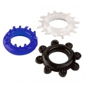 Набор из 3 эрекционных колец разного цвета и рельефа - Boys of Toys - в Тамбове купить с доставкой