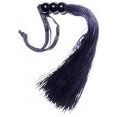 Черная силиконовая плетка - 25,4 см. - Boys of Toys - купить с доставкой в Тамбове