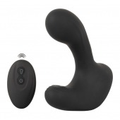 Черная анальная вибропробка с функцией расширения RC Butt Plug with 3 functions - Orion - в Тамбове купить с доставкой