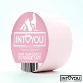 Розовый скотч для фиксации Non-Sticky Bondage Tape - 15 м. - Intoyou - купить с доставкой в Тамбове