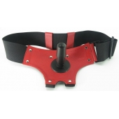 Красные трусики со штырьком для насадки - БДСМ Арсенал - купить с доставкой в Тамбове