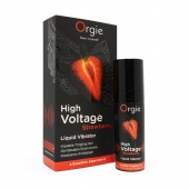 Жидкий вибратор Orgie High Voltage Strawberry - 15 мл. - ORGIE - купить с доставкой в Тамбове