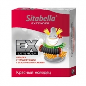 Стимулирующая насадка Sitabella Extender  Красный молодец - Sitabella - купить с доставкой в Тамбове