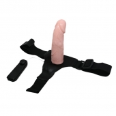 Реалистичный страпон-фаллоимитатор на трусиках Ultra Passionate Harness - 15 см. - Baile - купить с доставкой в Тамбове