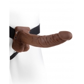 Полый мужской фаллопротез Hollow Strap-On with Balls - 24 см. - Pipedream - купить с доставкой в Тамбове