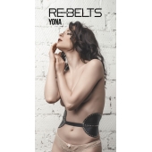 Пояс с клёпками Yona Black - Rebelts - купить с доставкой в Тамбове