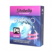 Стимулирующая насадка со спиралью из усиков Platino  Шторм - Sitabella - купить с доставкой в Тамбове