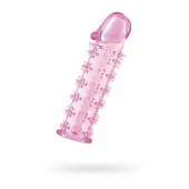 Гелевая розовая насадка на фаллос с шипами - 12 см. - Toyfa Basic - в Тамбове купить с доставкой Гелевая розовая насадка на фаллос с шипами - 12 см. - Toyfa Basic - в Тамбове купить с доставкой